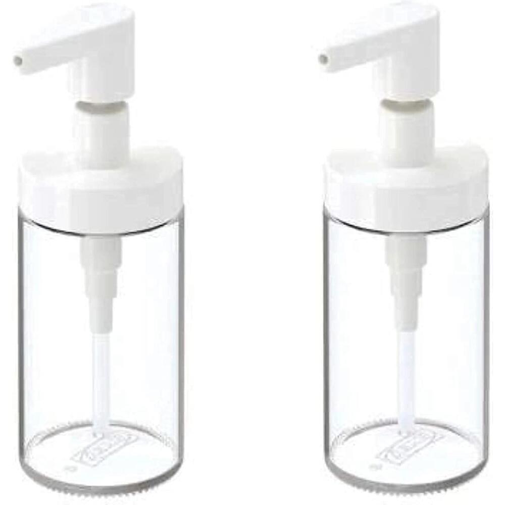 Glass Liquid Soap Dispenser IKEA Tackan Set Of 2 Wide Opening New